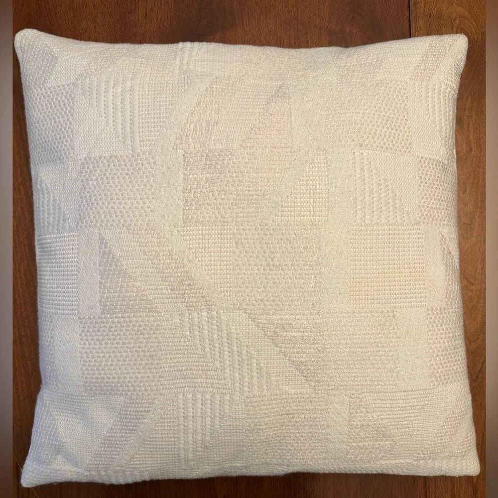West Elm geometric pillow cover
